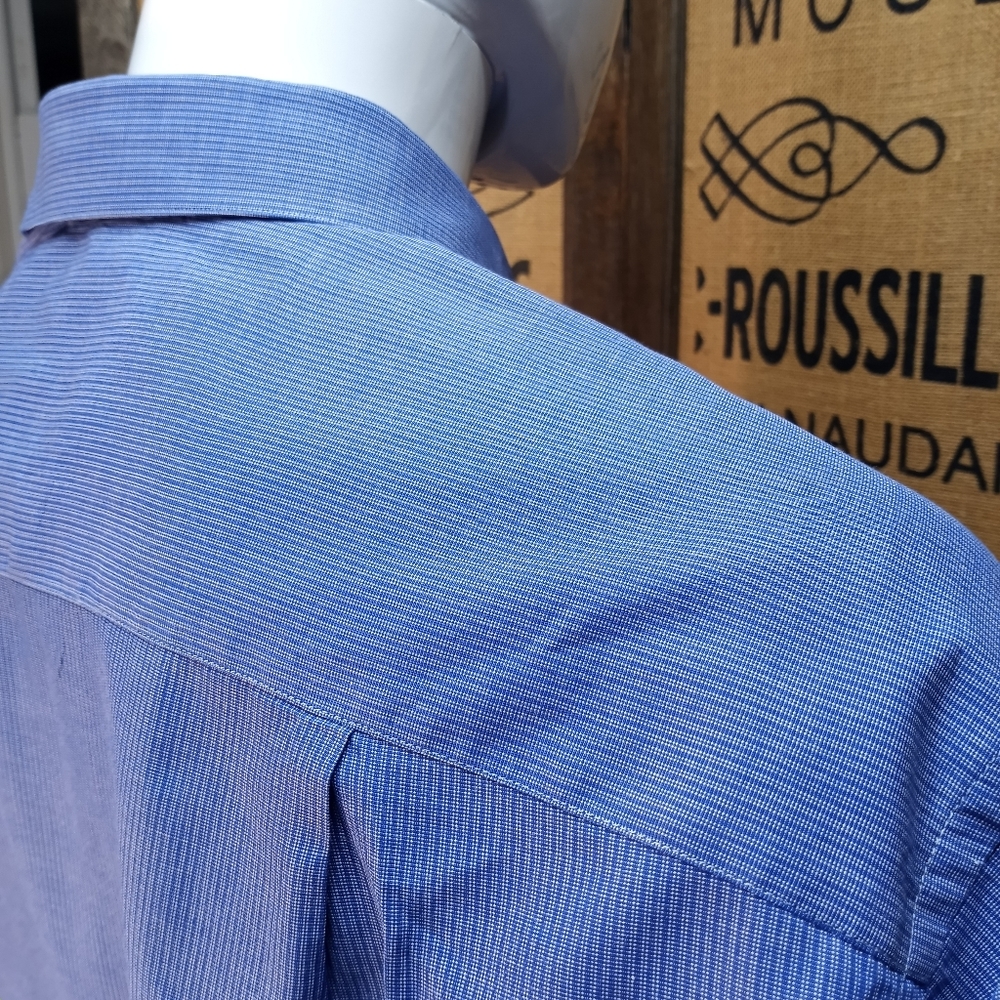 Ermenegildo Zegna Dress Shirt, French Cuffs, 16 1/2 - Picture 9 of 12